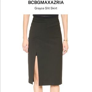 Black pencil skirt